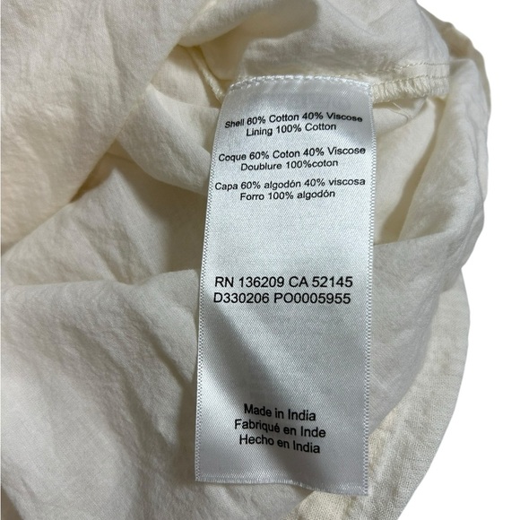 Hatch Maternity Lola Babydoll Ivory Mini Dress Baby Shower Party Boho Size S (1) - Picture 10 of 13